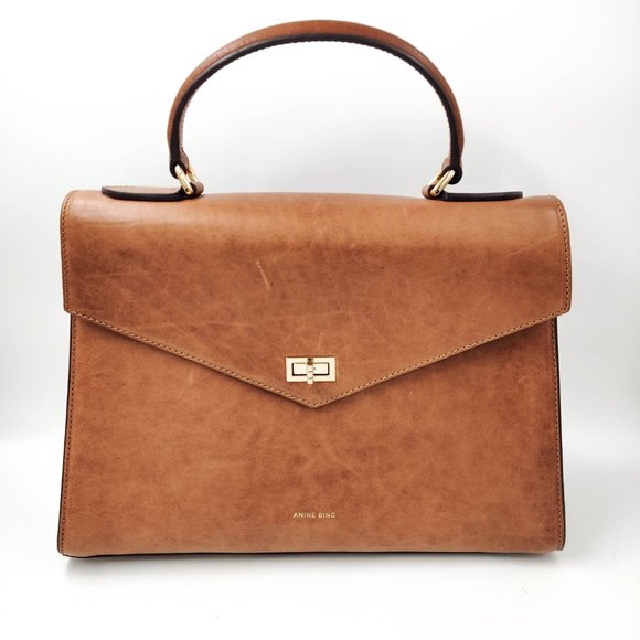 Anine Bing Handbags - Anine Bing City Mayfair Bag in Camel Tan